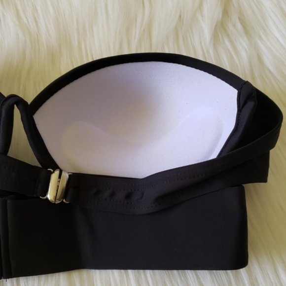 New Black Push Up Underwire Top Bikini Set Swimsuit - Picture 7 of 8